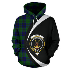 Keith modern Tartan Crest Hoodie - Circle Style