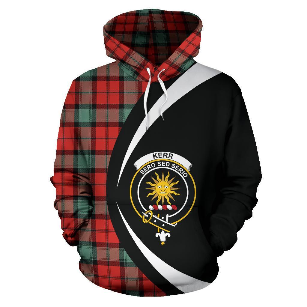 Kerr Ancient Tartan Crest Hoodie - Circle Style