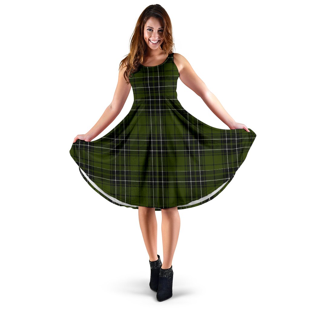 MacLean Hunting Tartan Midi Dress