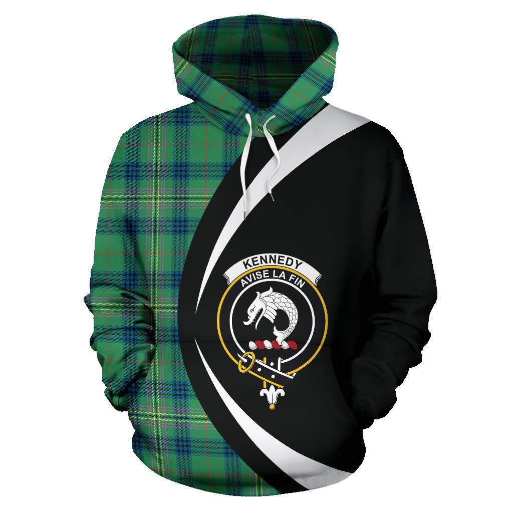 Kennedy Ancient Tartan Crest Hoodie - Circle Style