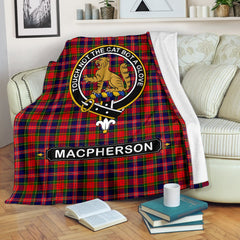 MacPherson (Chief) Family Tartan Crest Blankets