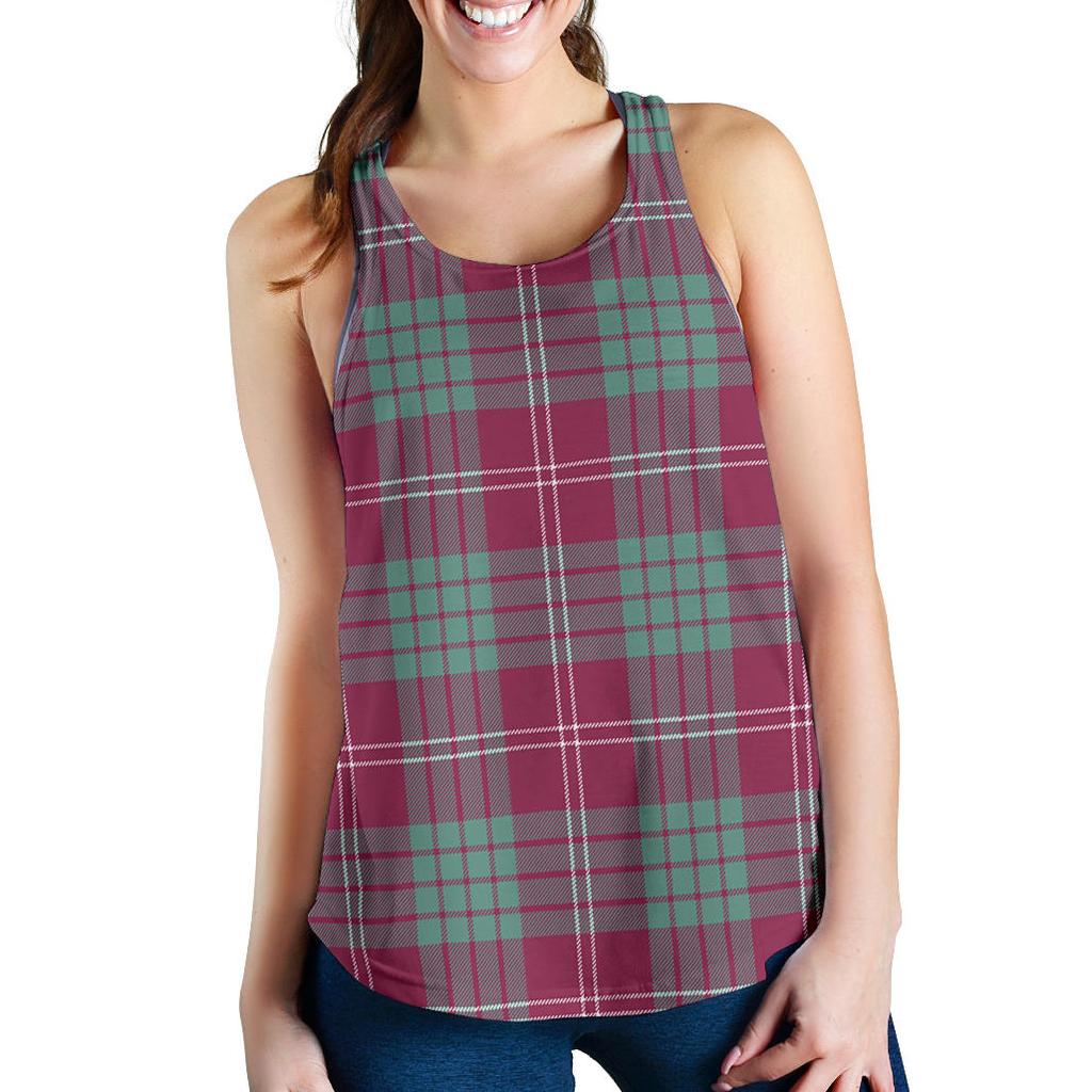 Crawford Ancient Tartan Women Racerback Tank Top