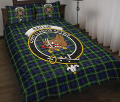 Baillie Modern Tartan Crest Quilt Bed Set