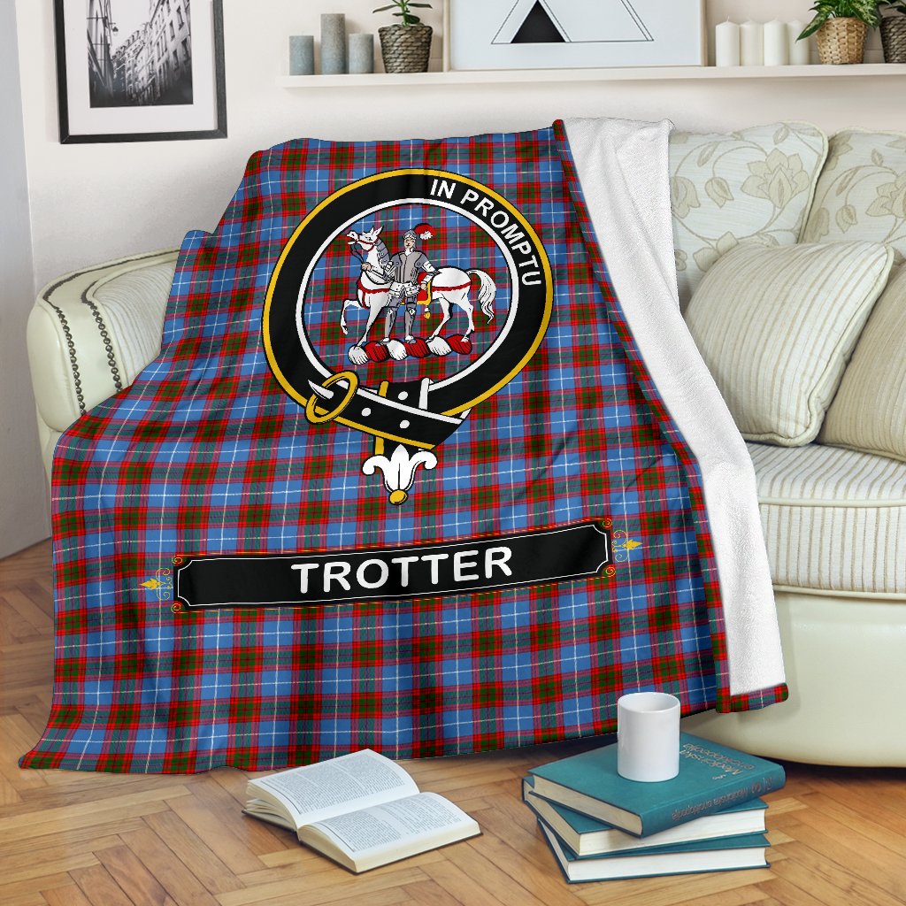 Trotter Family Tartan Crest Blankets