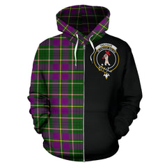 Tailyour Tartan Crest Zipper Hoodie - Half Of Me Style