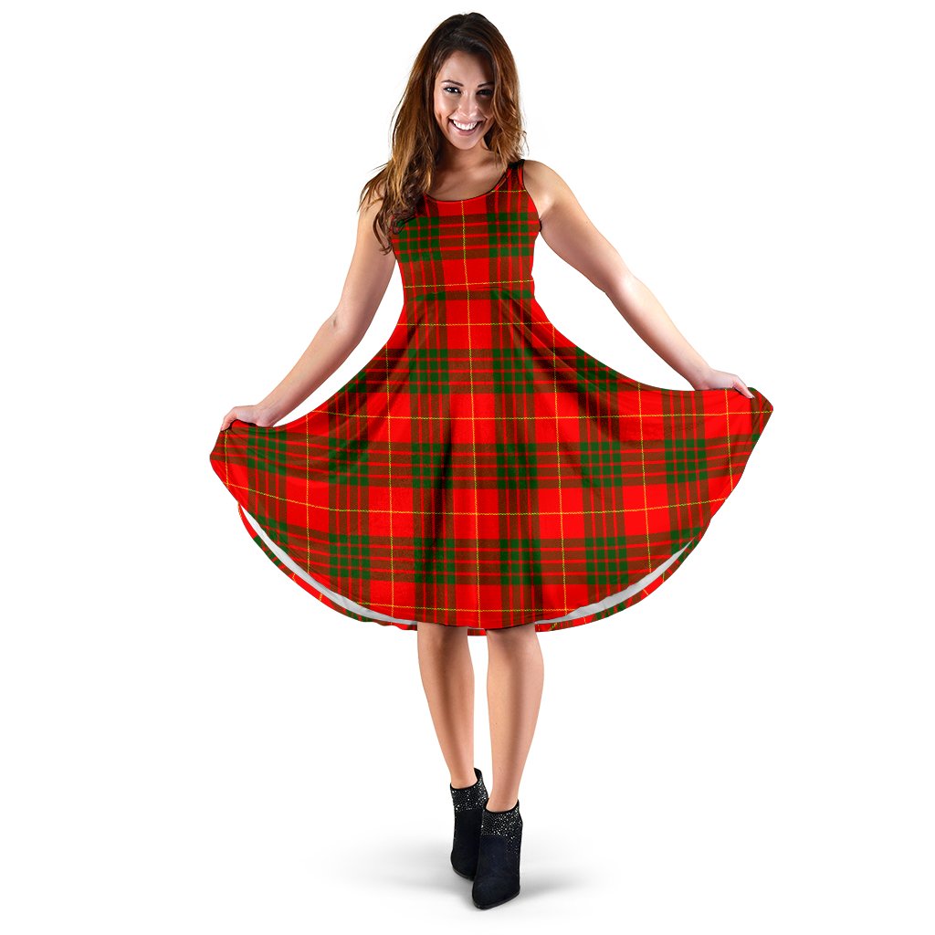 Cameron Modern Tartan Midi Dress