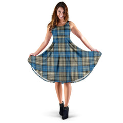 Napier Ancient Tartan Midi Dress