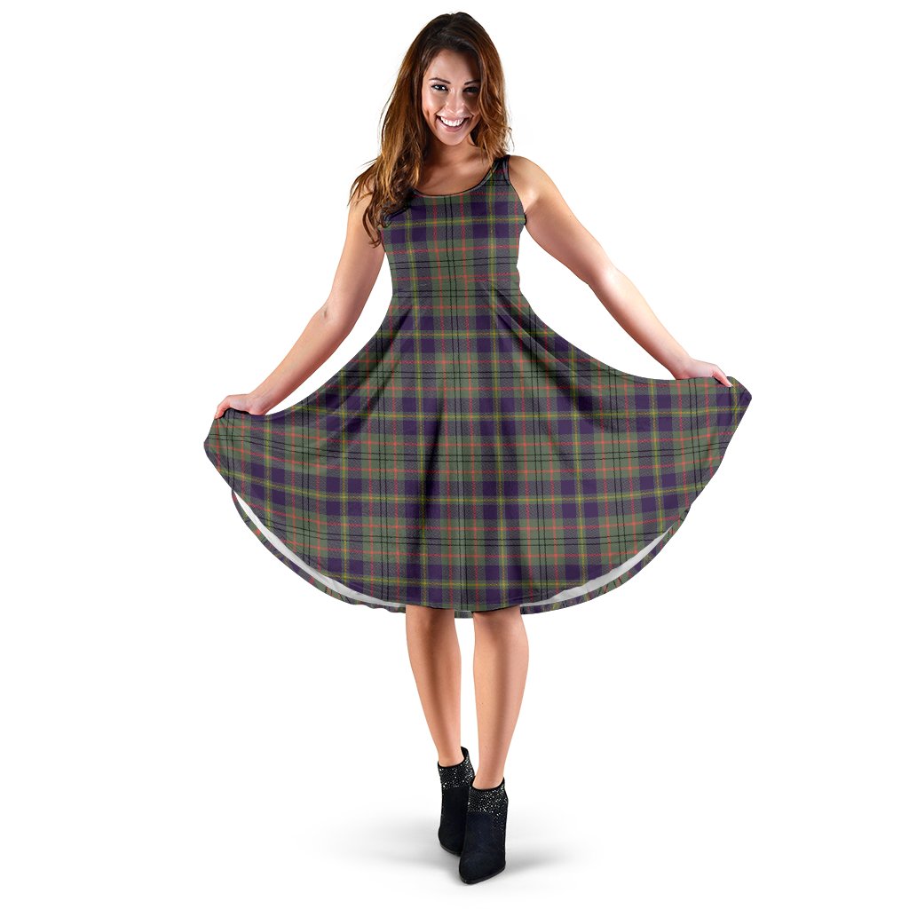 Taylor Weathered Tartan Midi Dress