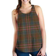 Kennedy Weathered Tartan Women Racerback Tank Top