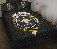 Murray of Atholl Modern Tartan Crest Quilt Bed Set