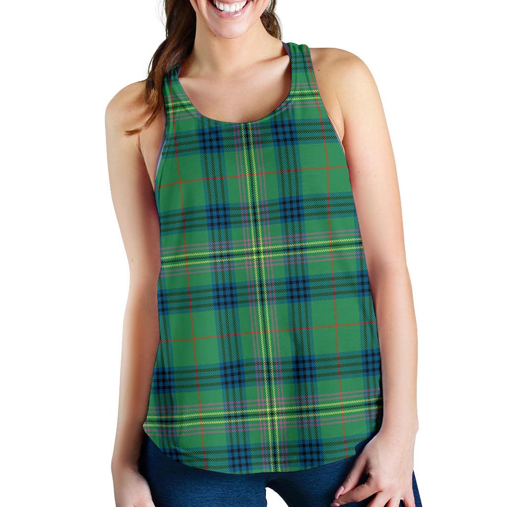 Kennedy Ancient Tartan Women Racerback Tank Top