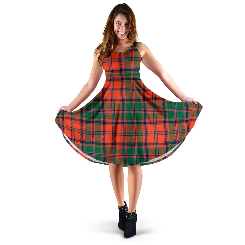 Stewart of Appin Ancient Tartan Midi Dress