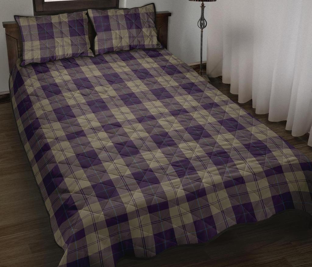 Cunningham Dress Blue Tartan Quilt Bed Set