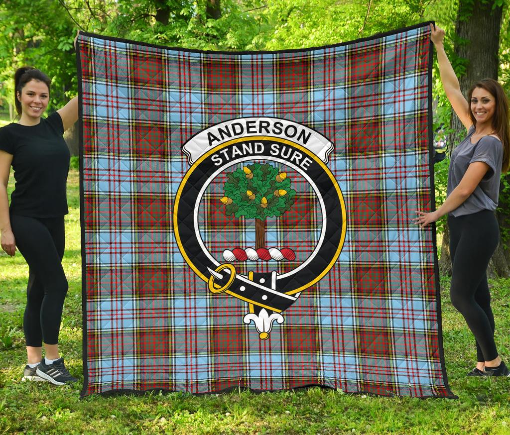 Anderson Ancient Tartan Crest Quilt