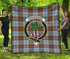 Anderson Ancient Tartan Crest Quilt