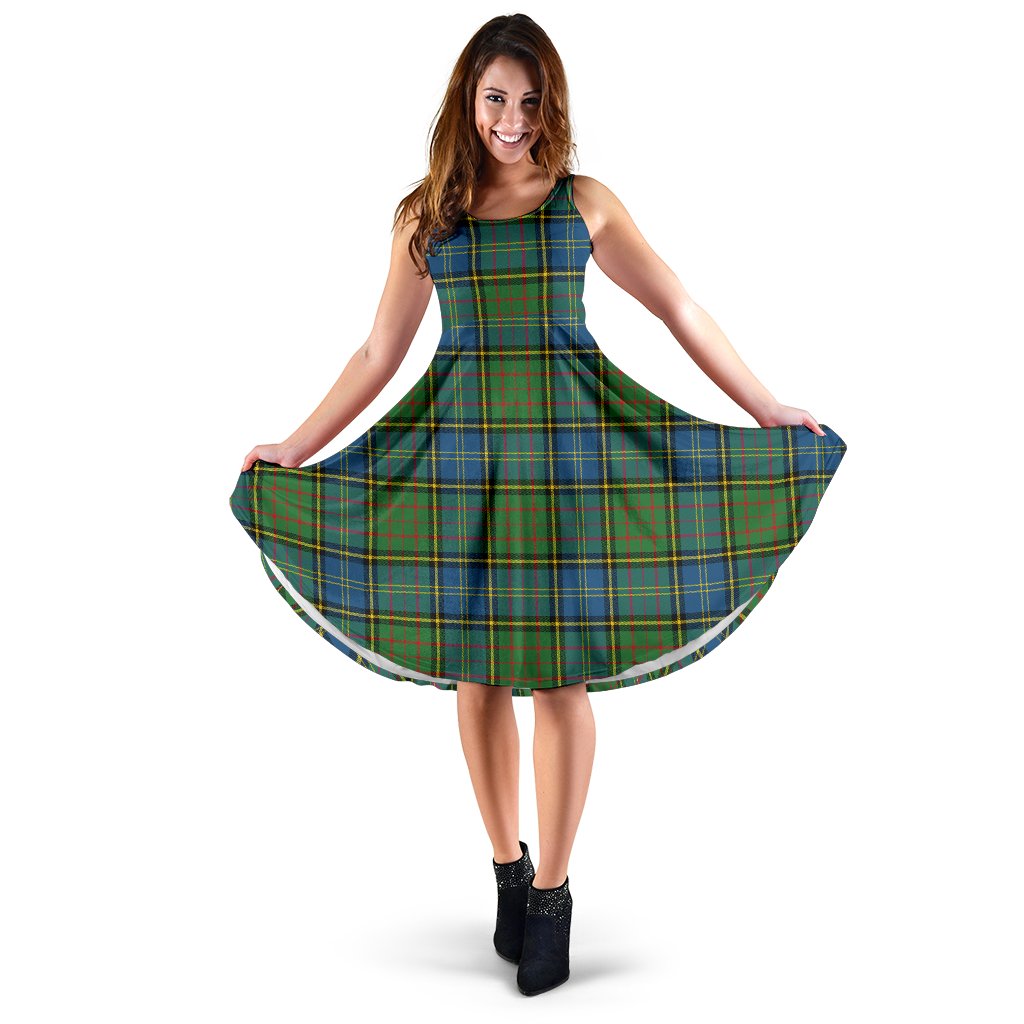 MacMillan Hunting Ancient Family Tartan Midi Dress