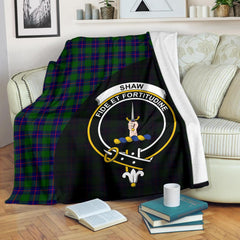 Shaw Modern Tartan Crest Blankets Wave Style