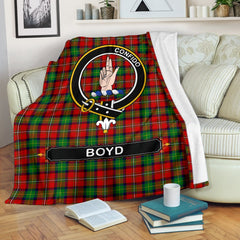 Boyd Family Tartan Crest Blankets