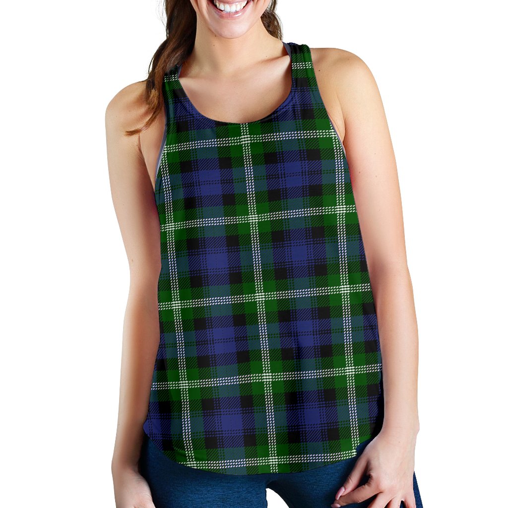 Baillie Modern Tartan Women Racerback Tank Top