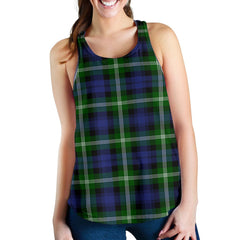 Baillie Modern Tartan Women Racerback Tank Top