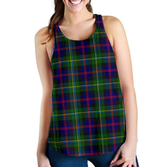 Malcolm (MacCallum) Modern Tartan Women Racerback Tank Top