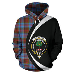 Anderson Modern Tartan Crest Hoodie - Circle Style