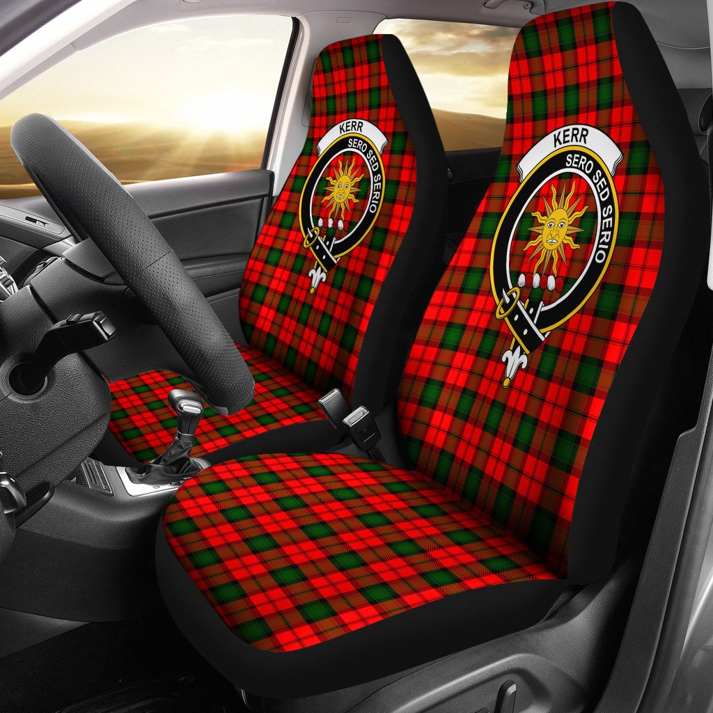 Kerr Tartan Crest Car Seat Cover