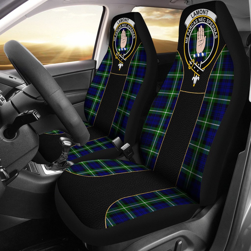 Lamont Tartan Crest Car seat cover