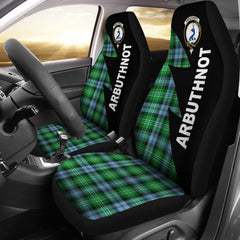 Arbuthnot Tartan Crest Flash Style Car Seat Cover