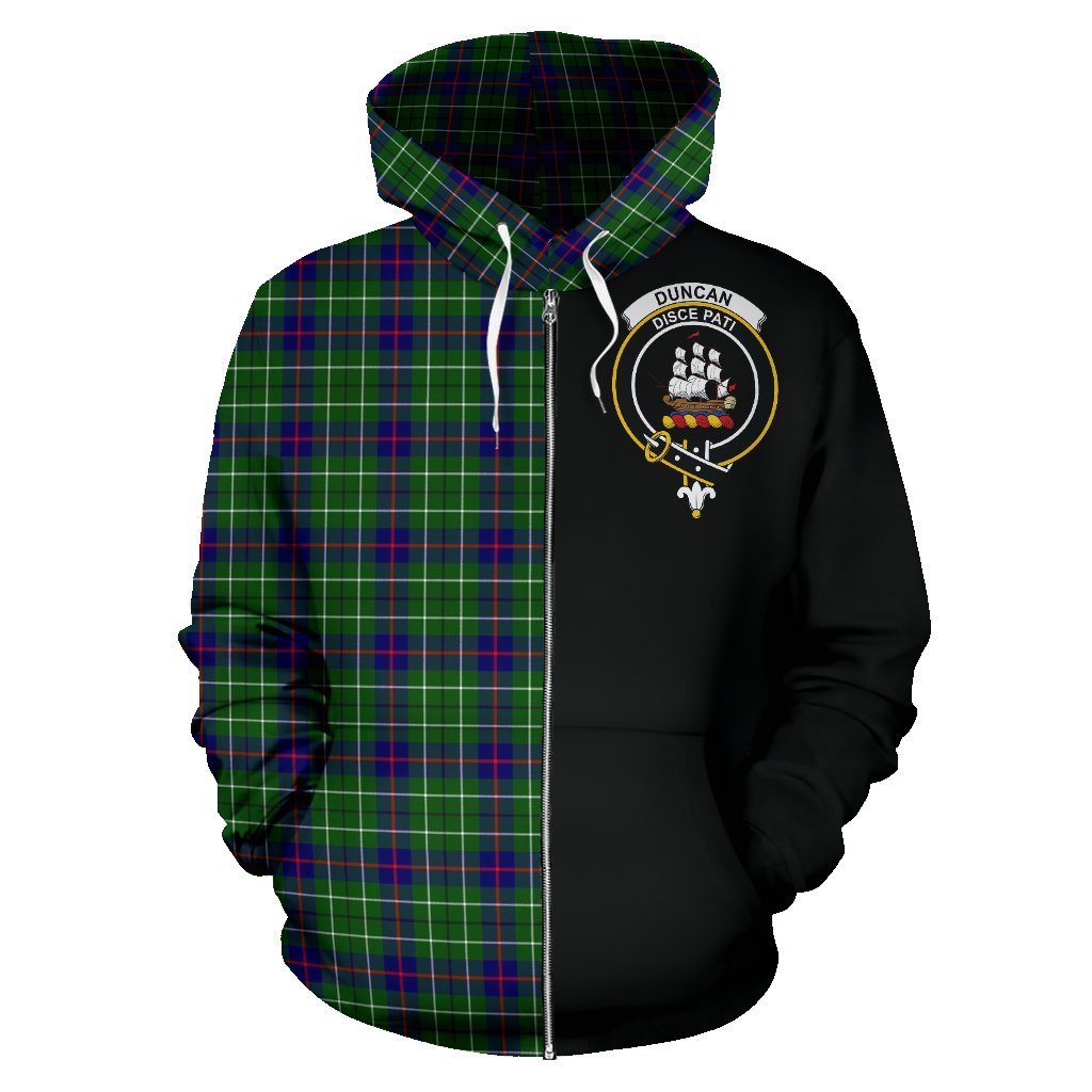 Duncan Modern Tartan Crest Hoodie