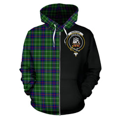 Duncan Modern Tartan Crest Hoodie