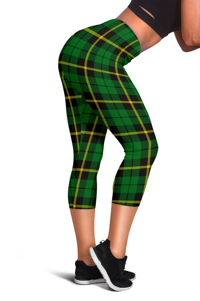 Wallace Hunting - Green Tartan Capris Leggings