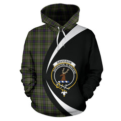 Davidson Tulloch Dress Tartan Crest Hoodie - Circle Style