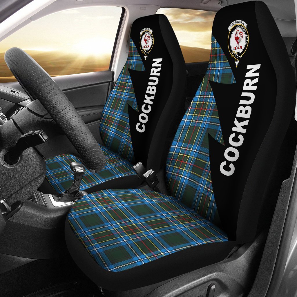 Cockburn Tartan Crest Flash Style Car Seat Cover