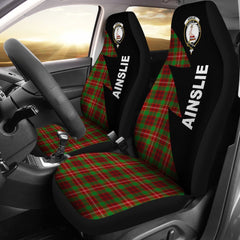 Ainslie Tartan Crest Flash Style Car Seat Cover