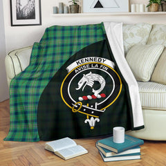 Kennedy Ancient Tartan Crest Blanket - 3 Sizes