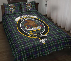 Graham of Montrose Modern Tartan Crest Quilt Bed Set