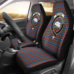 Bethune Tartan Crest Car seat cover