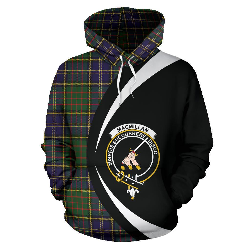 MacMillan Hunting Modern Tartan Crest Hoodie - Circle Style
