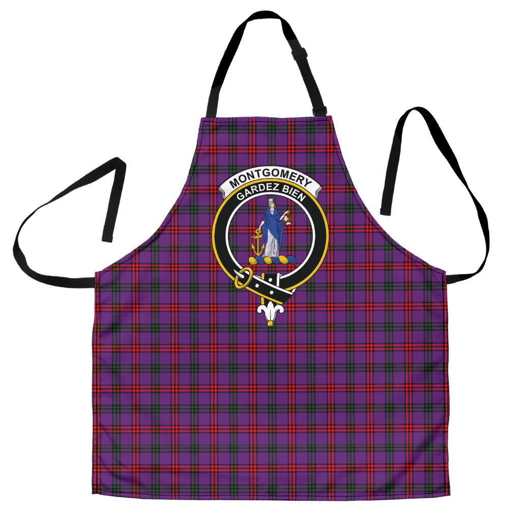 Montgomery Modern Tartan Crest Apron