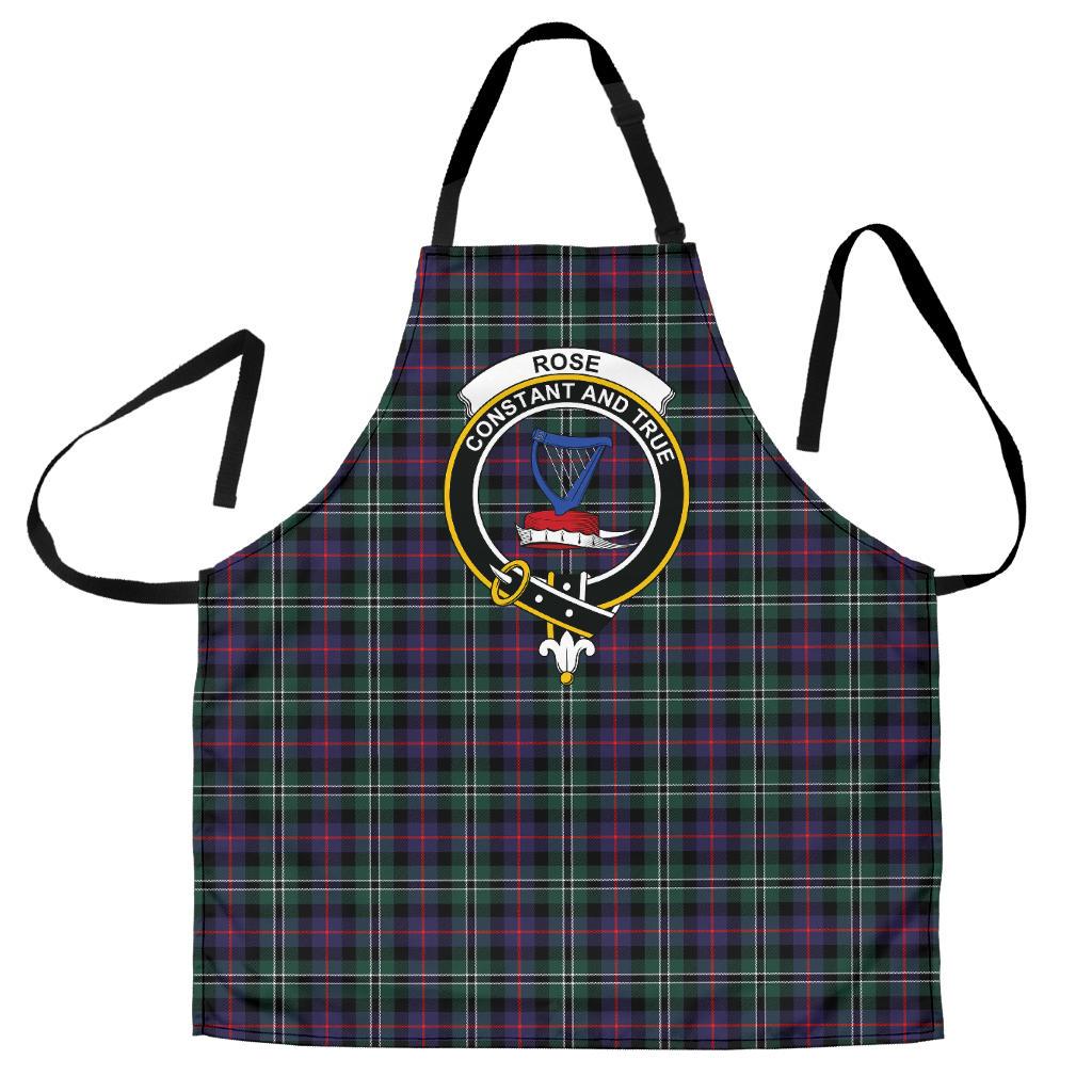 Rose Hunting Modern Tartan Crest Apron