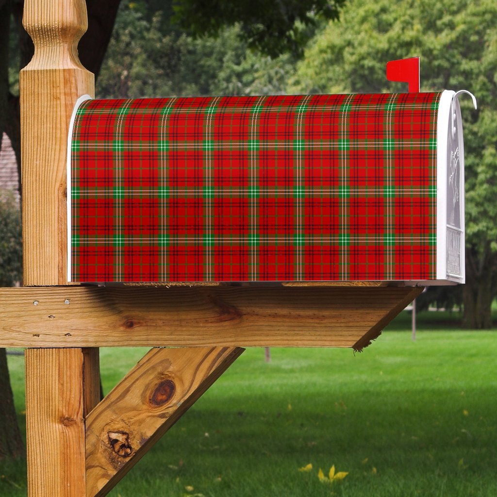 Morrison Red Modern Tartan Mailbox