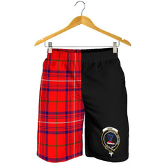 Rose Modern Tartan Crest Men's Short PM8