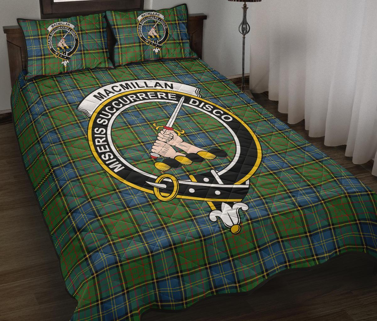 MacMillan Hunting Ancient Tartan Crest Quilt Bed Set