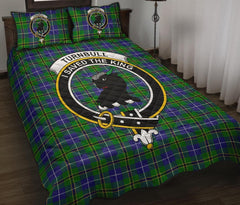 Turnbull Hunting Tartan Crest Quilt Bed Set