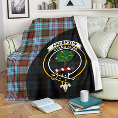 Anderson Ancient Tartan Crest Blanket Wave Style