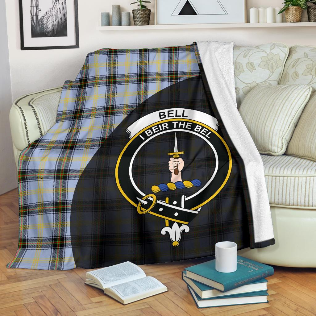 Bell of the Borders Tartan Crest Blanket Wave Style