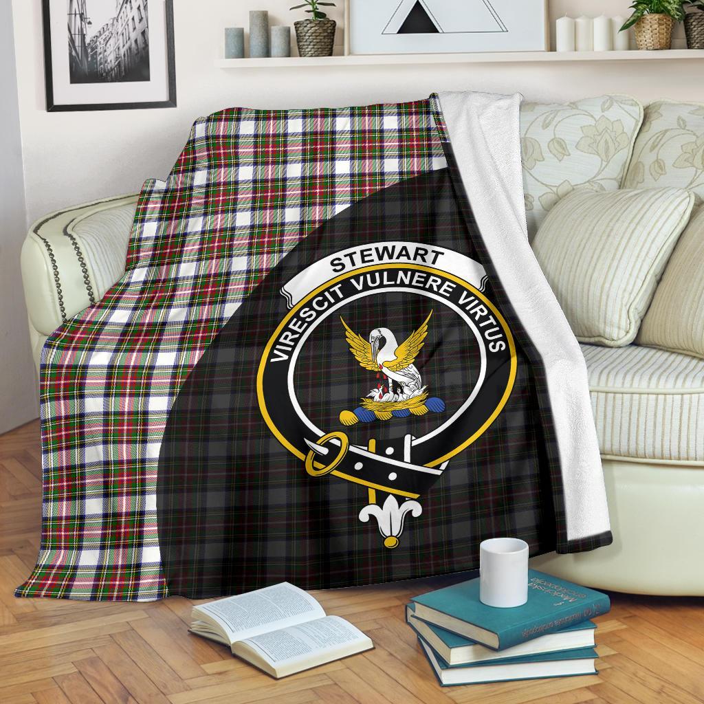 Stewart Dress Modern Tartan Crest Blanket Wave Style