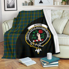 Aiton Tartan Crest Blanket Wave Style