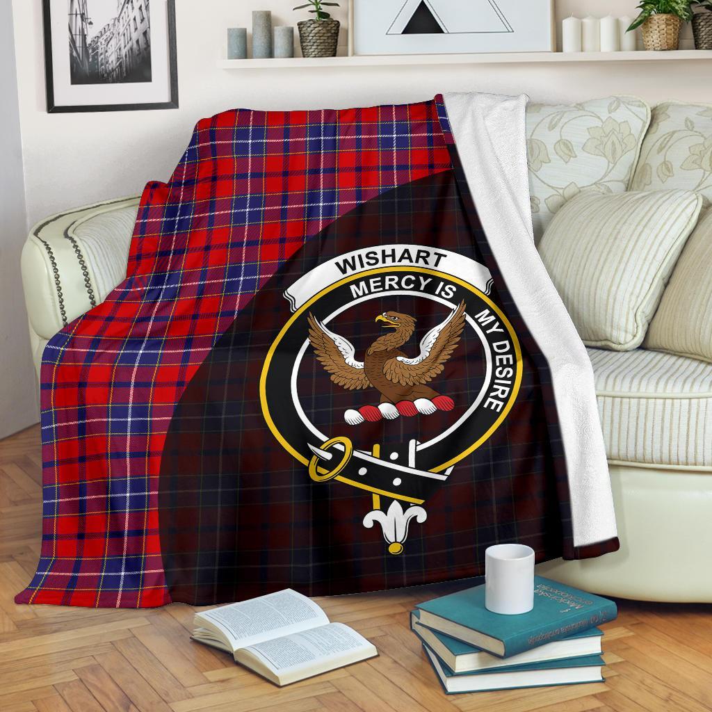 Wishart Dress Tartan Crest Blanket Wave Style